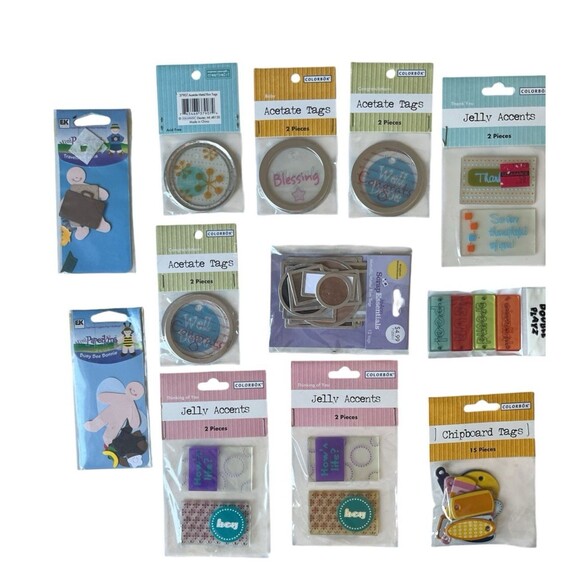 Lot Cardmaking Scrapbooking Paper Craft Supplies Tags-Quotes - Picture 1 of 1